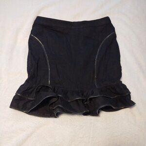 Hell Bunny black with zipper trim fitted skirt size small